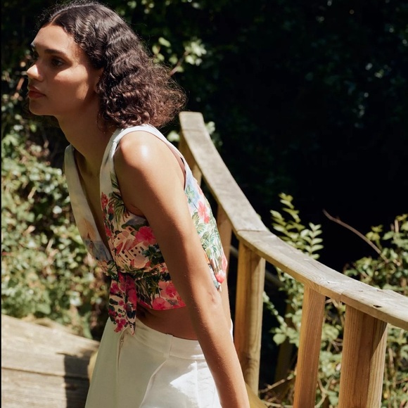 ZARA NEW SS25 WOMAN PRINTED TOP - Picture 3 of 15